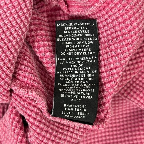 Bagatelle Collection Waffle Knit Shacket Washed Pink - Picture 9 of 10